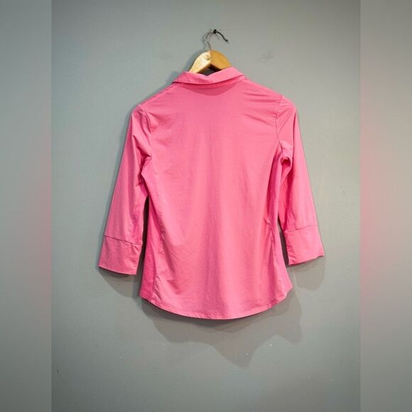 Pink J. McLaughlin Brynn Pockets Top Size S EUC - Picture 4 of 7